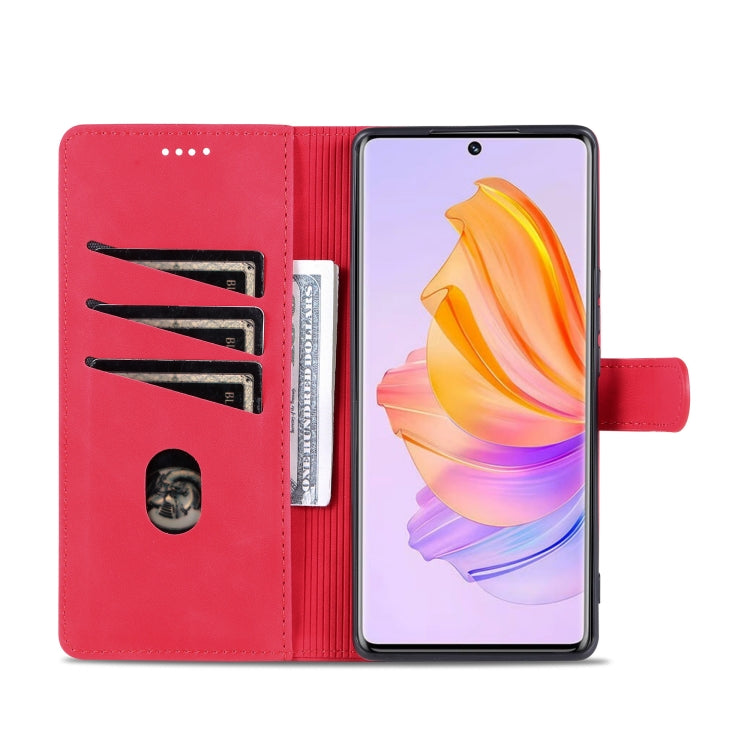 For Honor 80 SE AZNS Skin Feel Calf Texture Flip Leather Phone Case