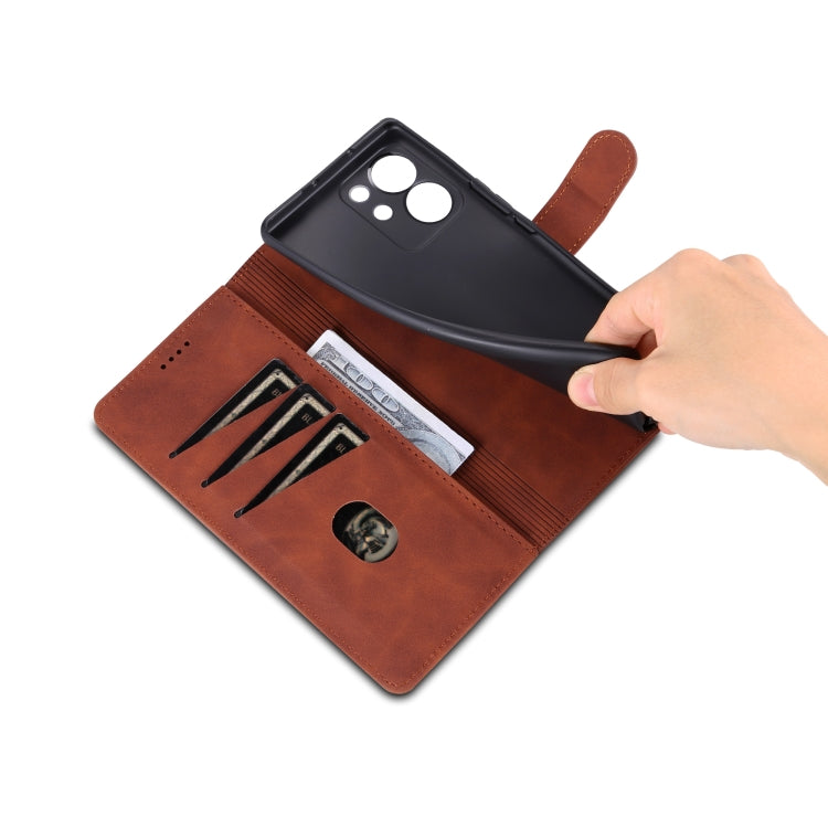 For Honor 80 SE AZNS Skin Feel Calf Texture Flip Leather Phone Case