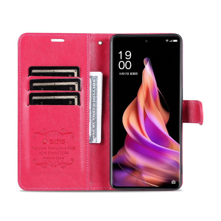 For OPPO Reno9 / Reno9 Pro AZNS Sheepskin Texture Flip Leather Phone Case