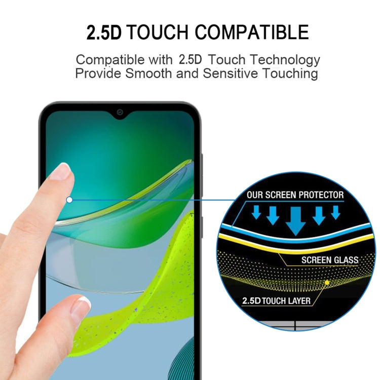 For Motorola Moto E13 Full Glue Full Cover Screen Protector Tempered Glass Film