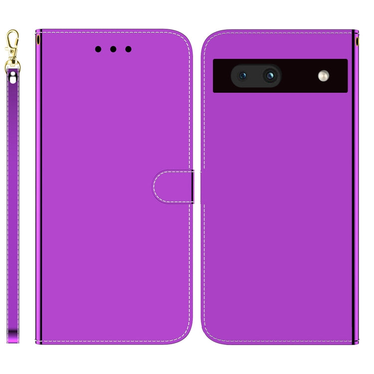 For Google Pixel 7a Imitated Mirror Surface Flip Leather Phone Case