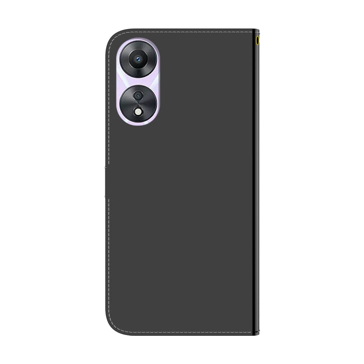 For OPPO A58 Imitated Mirror Surface Flip Leather Phone Case