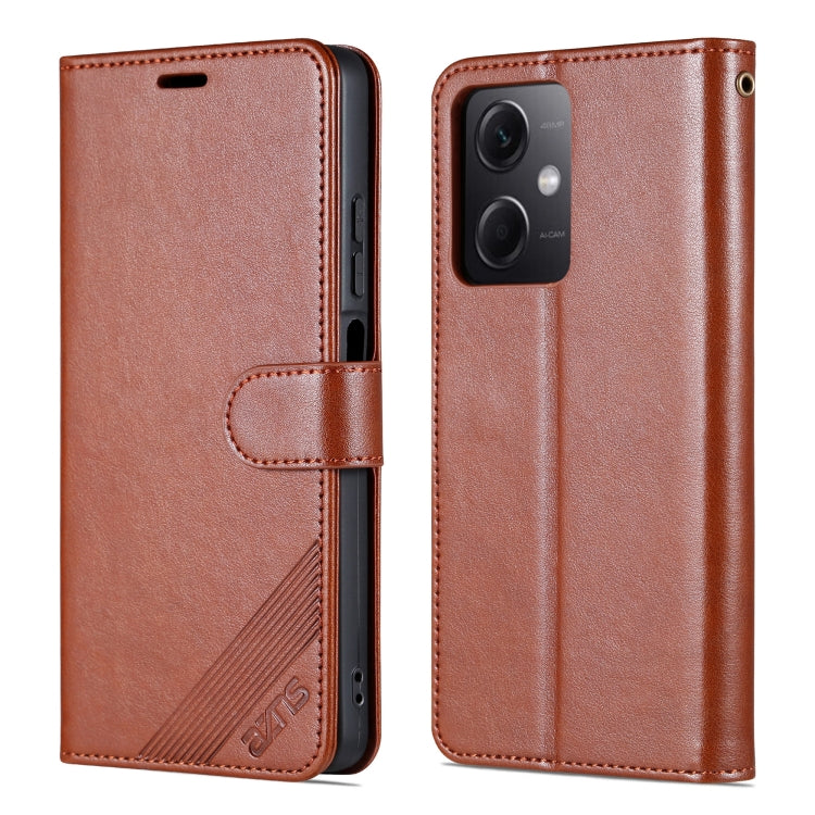 For Xiaomi Redmi Note 12 AZNS Sheepskin Texture Flip Leather Phone Case