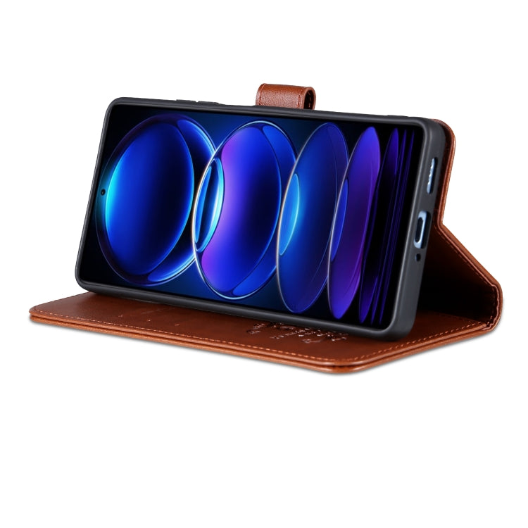 For Xiaomi Redmi Note 12 AZNS Sheepskin Texture Flip Leather Phone Case