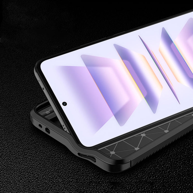 For Xiaomi Redmi K60 Pro Carbon Fiber Texture Shockproof TPU Phone Case(Black)