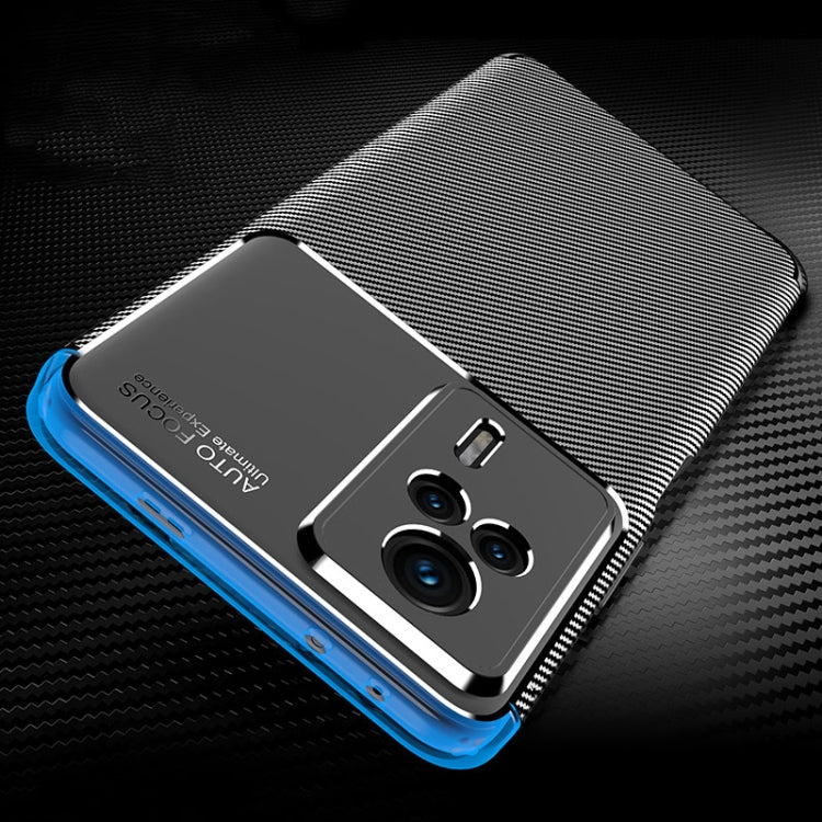 For Xiaomi Redmi K60E Carbon Fiber Texture Shockproof TPU Phone Case(Black)