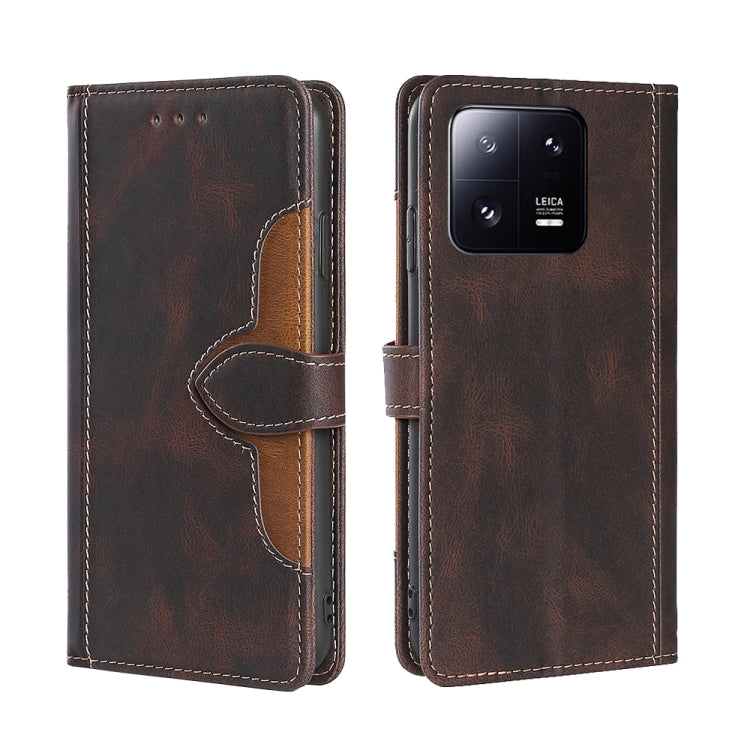 For Xiaomi 13 Pro Skin Feel Magnetic Buckle Leather Phone Case