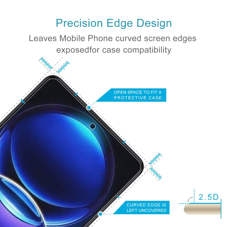 0.26mm 9H 2.5D Tempered Glass Film For Xiaomi Redmi Note 12 Pro 5G/12 Pro+/Note 12 4G Global