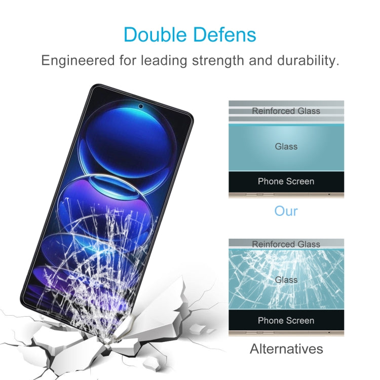 0.26mm 9H 2.5D Tempered Glass Film For Xiaomi Redmi Note 12 Pro 5G/12 Pro+/Note 12 4G Global