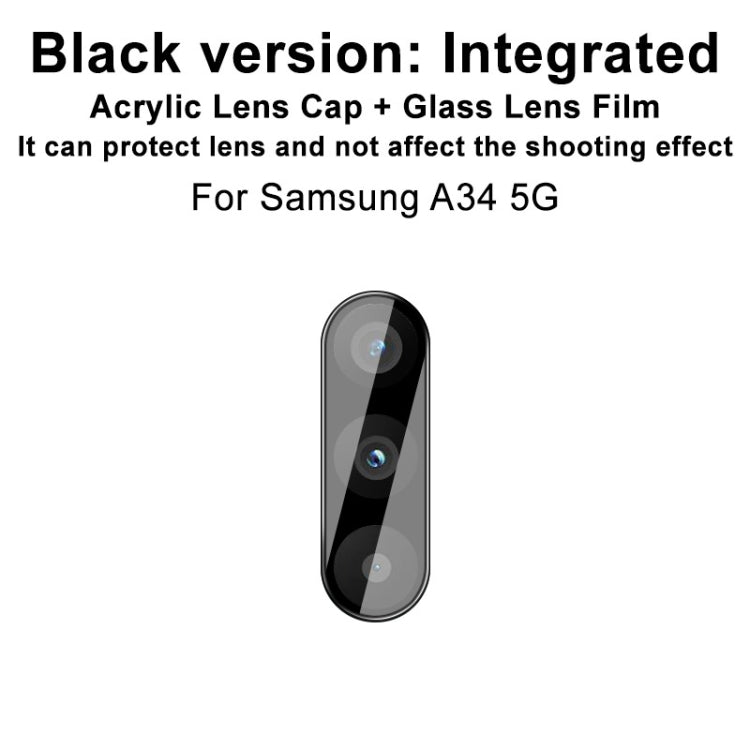 For Samsung Galaxy A34 5G imak High Definition Integrated Glass Lens Film Black Version
