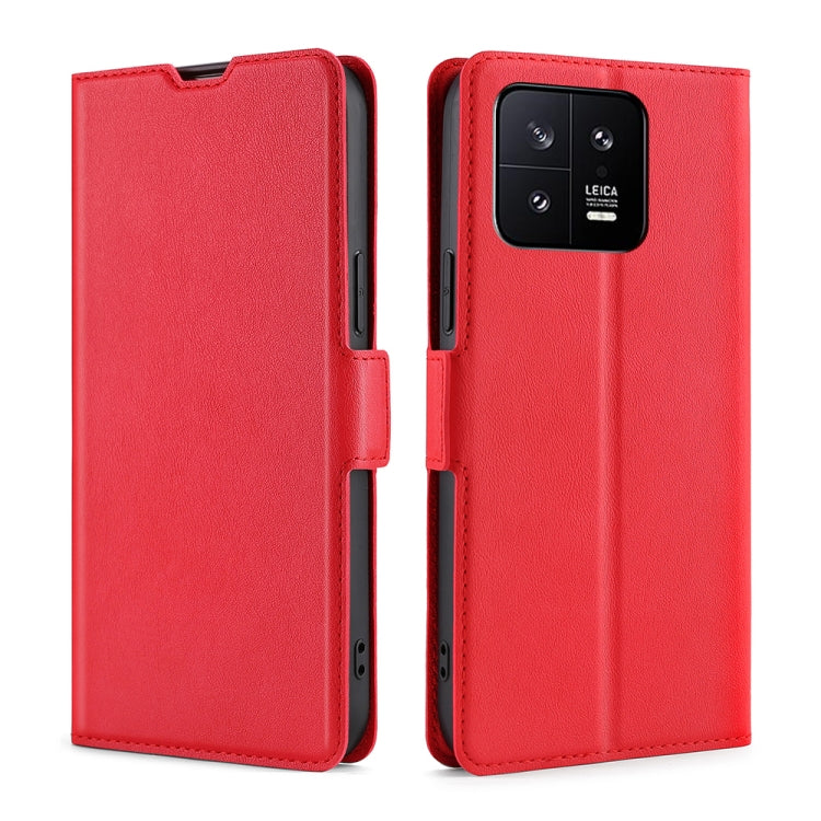 For Xiaomi 13 Ultra-thin Voltage Side Buckle Leather Phone Case