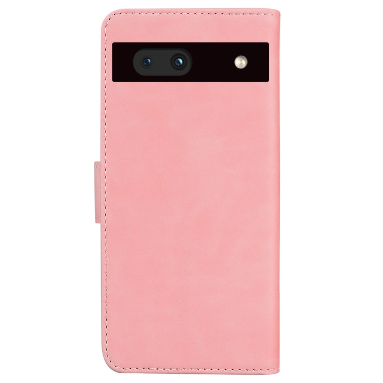 For Google Pixel 7a Skin Feel Pure Color Flip Leather Phone Case