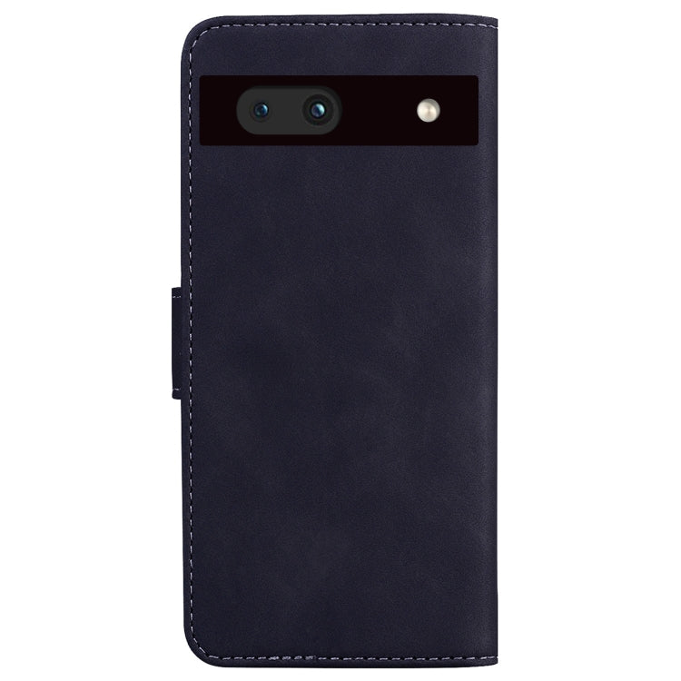 For Google Pixel 7a Skin Feel Pure Color Flip Leather Phone Case
