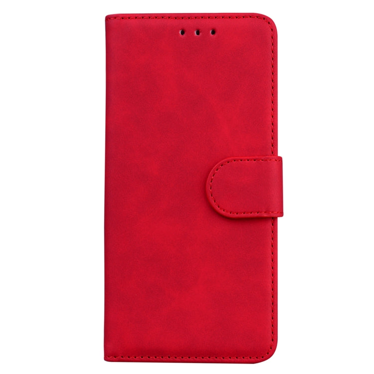 For OPPO A58 Skin Feel Pure Color Flip Leather Phone Case