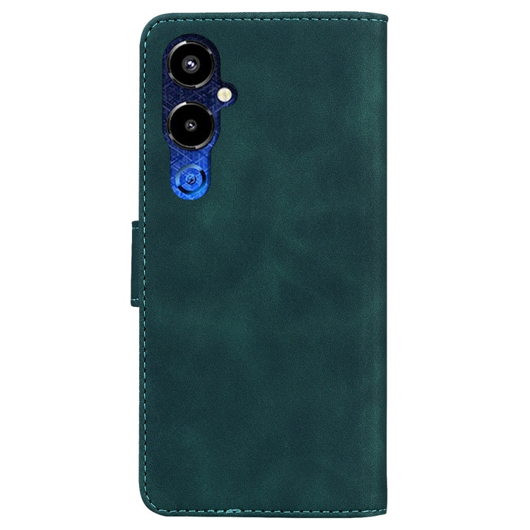 For Tecno Pova 4 Pro Skin Feel Pure Color Flip Leather Phone Case