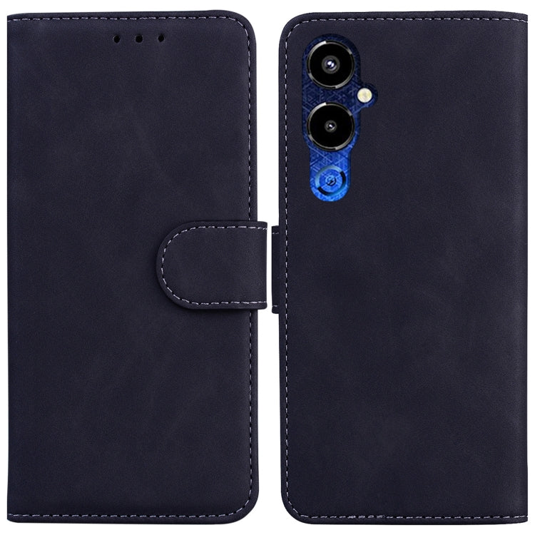 For Tecno Pova 4 Pro Skin Feel Pure Color Flip Leather Phone Case
