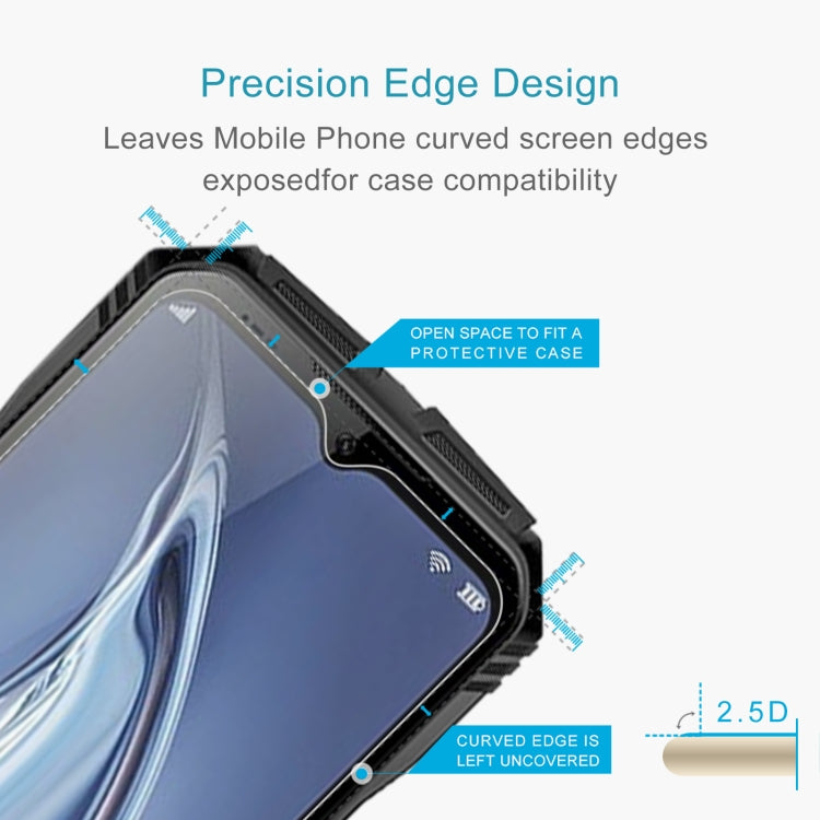 For Doogee S100 Pro 50 PCS 0.26mm 9H 2.5D Tempered Glass Film