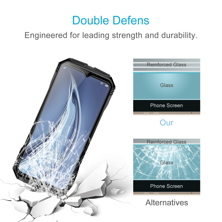For Doogee S100 Pro 50 PCS 0.26mm 9H 2.5D Tempered Glass Film