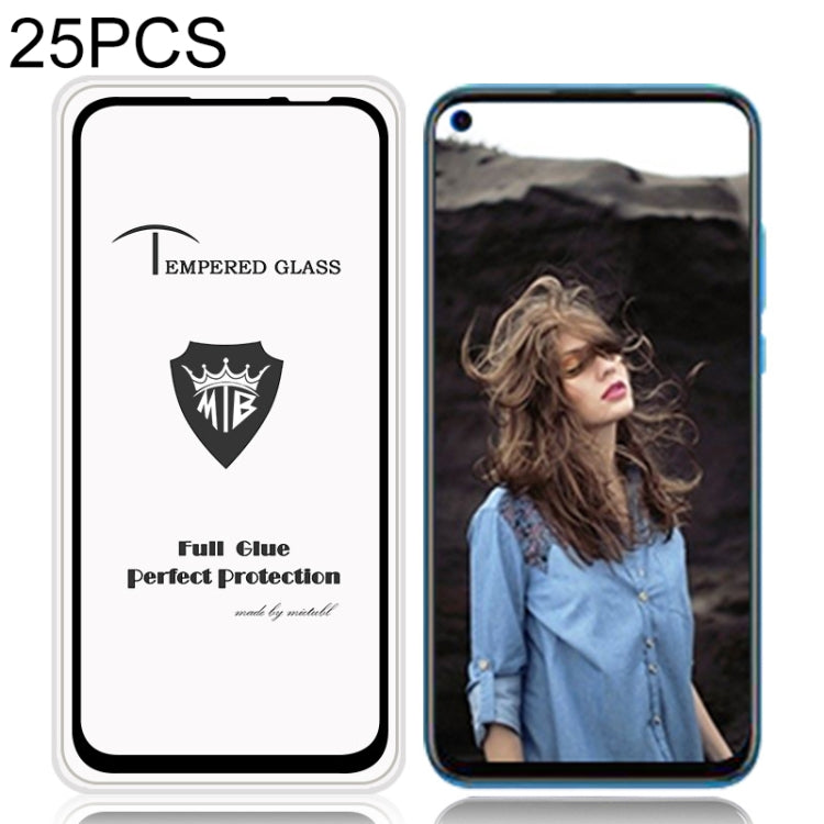 For Huawei P20 Lite 25 PCS MIETUBL 9H Full Glue Full Screen Tempered Glass Film