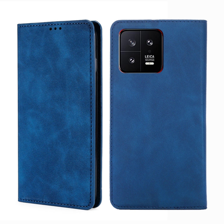For Xiaomi 13 Skin Feel Magnetic Horizontal Flip Leather Phone Case