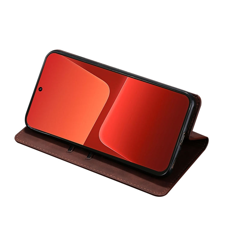 For Xiaomi 13 Skin Feel Magnetic Horizontal Flip Leather Phone Case