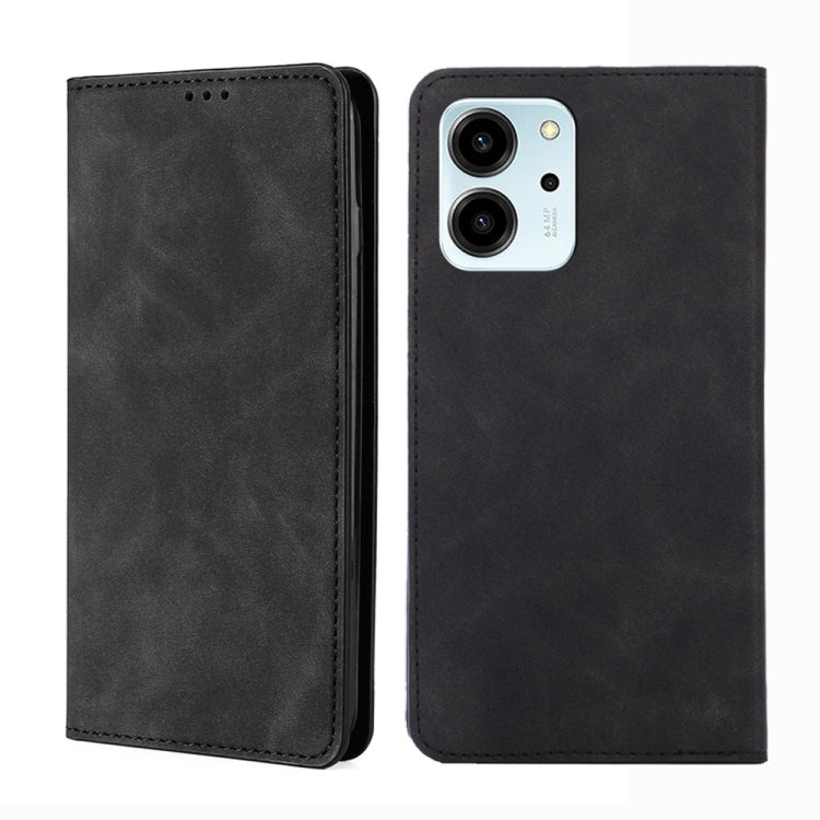 For Honor 80 SE Skin Feel Magnetic Horizontal Flip Leather Phone Case