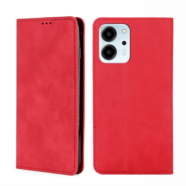 For Honor 80 SE Skin Feel Magnetic Horizontal Flip Leather Phone Case