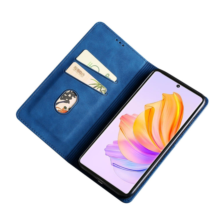 For Honor 80 SE Skin Feel Magnetic Horizontal Flip Leather Phone Case