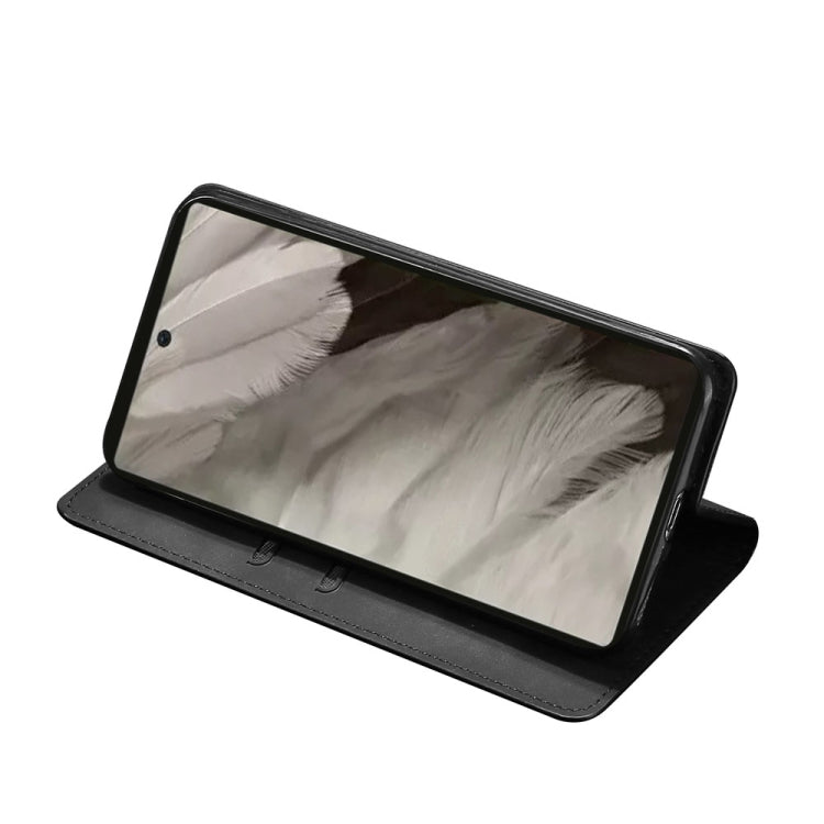 For Google Pixel 7a Skin Feel Magnetic Horizontal Flip Leather Phone Case