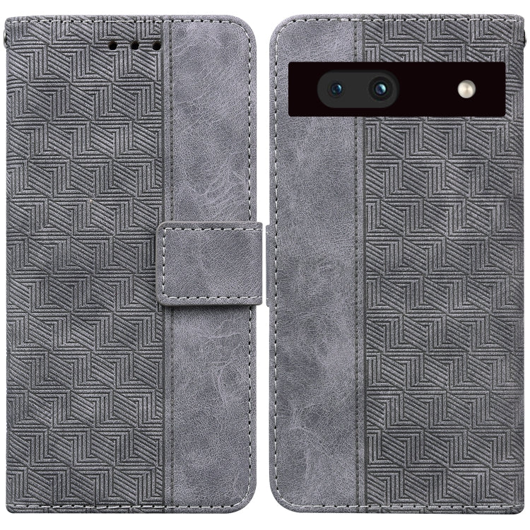 For Google Pixel 7a Geometric Embossed Flip Leather Phone Case