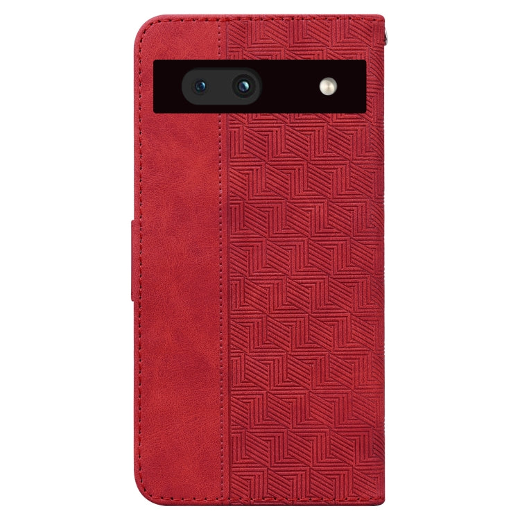 For Google Pixel 7a Geometric Embossed Flip Leather Phone Case