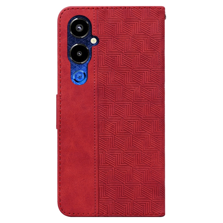 For Tecno Pova 4 Pro Geometric Embossed Flip Leather Phone Case