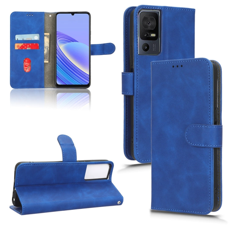 For TCL 40SE Skin Feel Magnetic Flip Leather Phone Case