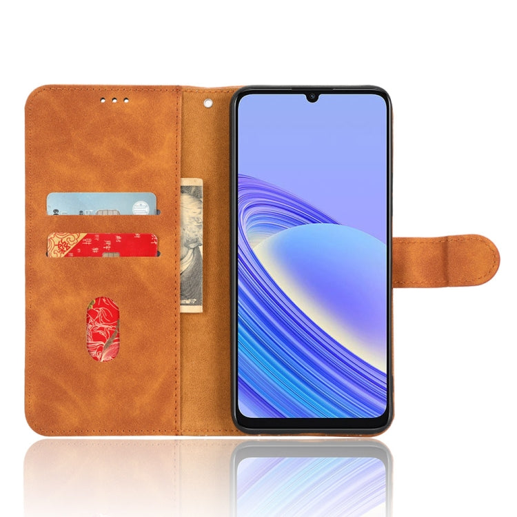 For TCL 40SE Skin Feel Magnetic Flip Leather Phone Case