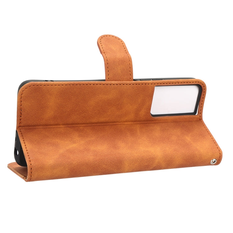 For TCL 40SE Skin Feel Magnetic Flip Leather Phone Case