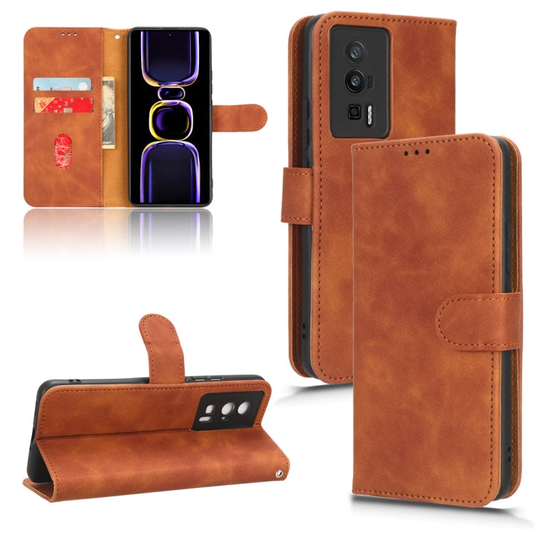 For Xiaomi Redmi K60 / K60 Pro Skin Feel Magnetic Flip Leather Phone Case