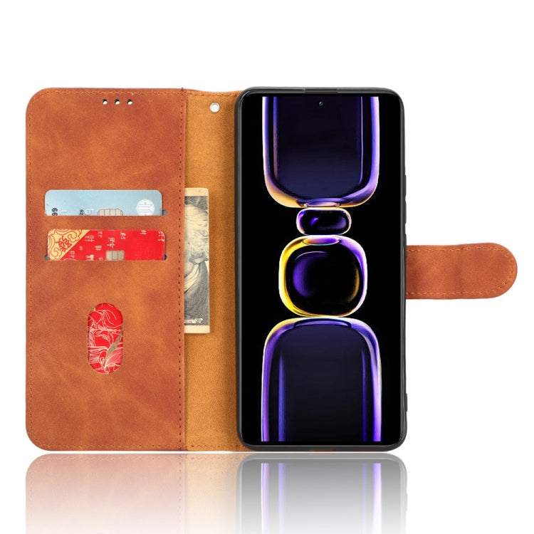For Xiaomi Redmi K60 / K60 Pro Skin Feel Magnetic Flip Leather Phone Case