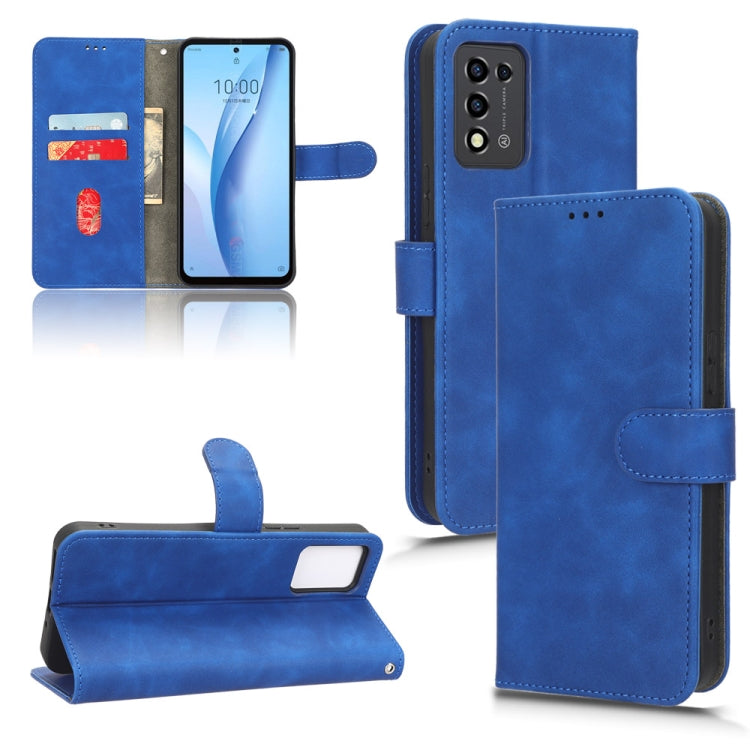 For ZTE Libero 5G III Skin Feel Magnetic Flip Leather Phone Case