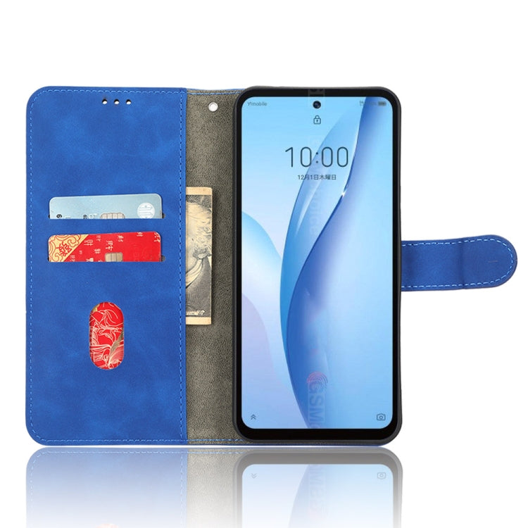 For ZTE Libero 5G III Skin Feel Magnetic Flip Leather Phone Case