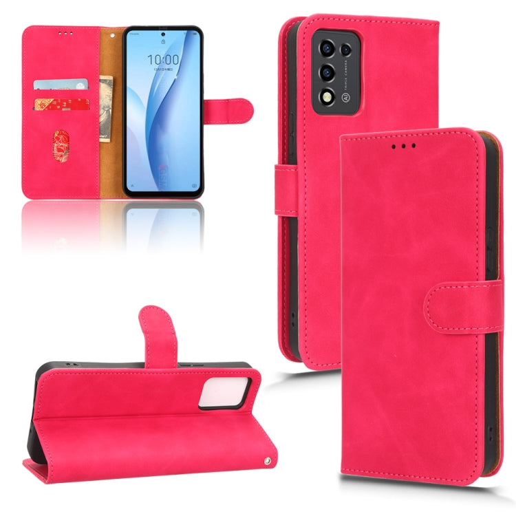 For ZTE Libero 5G III Skin Feel Magnetic Flip Leather Phone Case