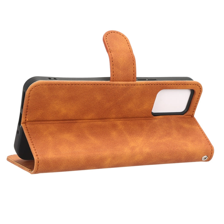 For ZTE Libero 5G III Skin Feel Magnetic Flip Leather Phone Case