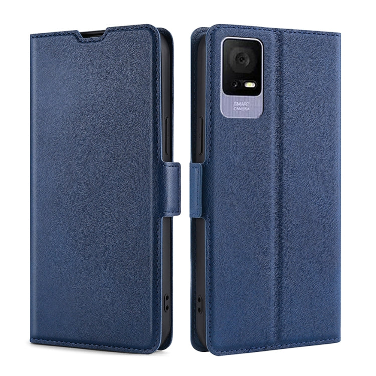 For TCL 405 / 406 / 408 Ultra-thin Voltage Side Buckle Horizontal Flip Leather Phone Case
