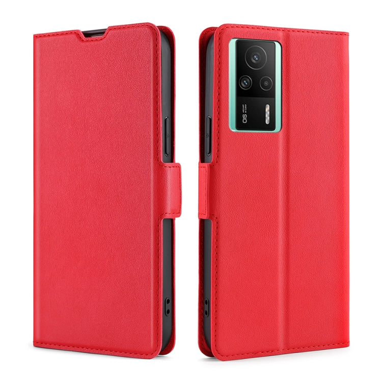 For Xiaomi Redmi K60E Ultra-thin Voltage Side Buckle Horizontal Flip Leather Phone Case