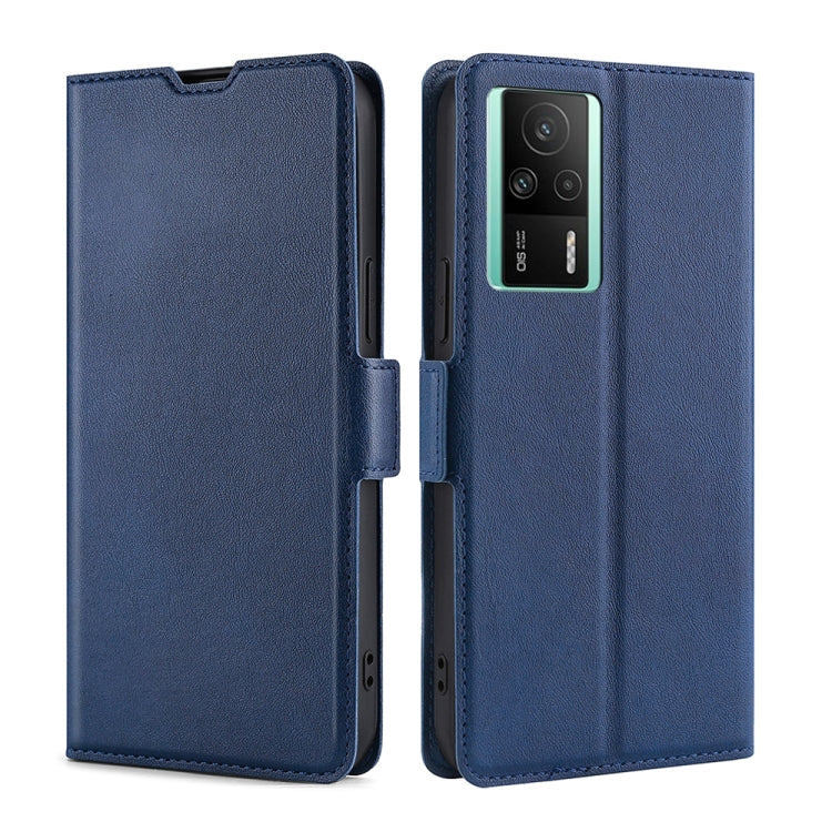 For Xiaomi Redmi K60E Ultra-thin Voltage Side Buckle Horizontal Flip Leather Phone Case