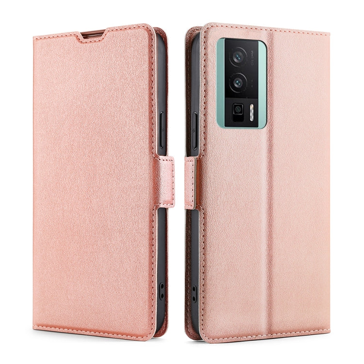 For Xiaomi Redmi K60 / K60 Pro Ultra-thin Voltage Side Buckle Horizontal Flip Leather Phone Case