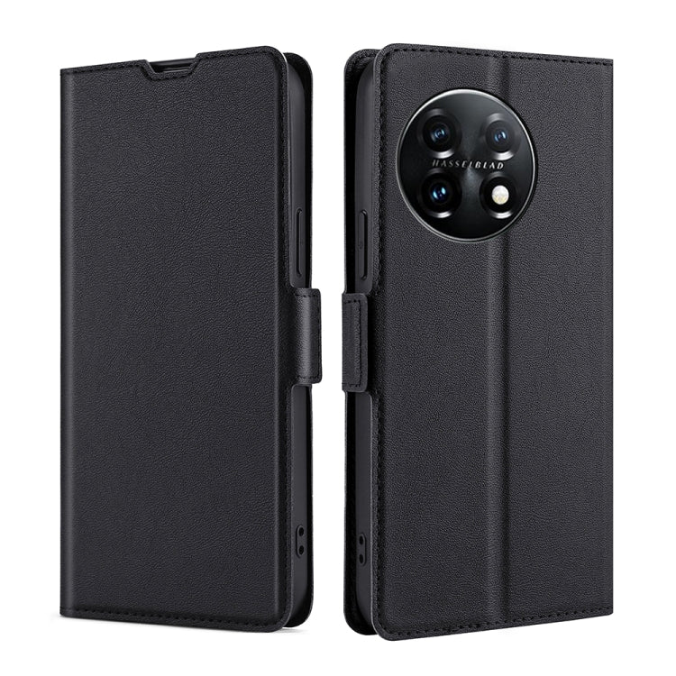 For OnePlus 11 Ultra-thin Voltage Side Buckle Horizontal Flip Leather Phone Case