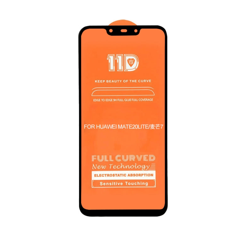For Huawei Mate 20 Lite mietubl Scratchproof 11D HD Full Glue Full Curved Screen Tempered Glass Film