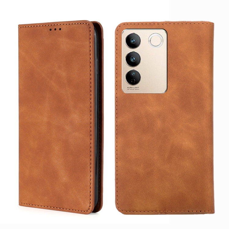 For vivo S16 / S16 Pro Skin Feel Magnetic Horizontal Flip Leather Phone Case