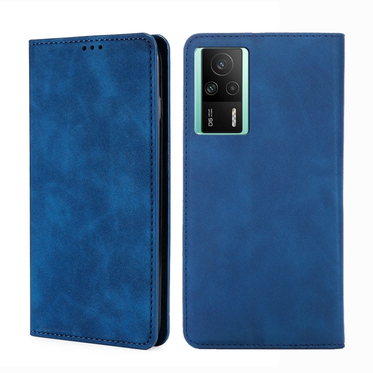 For Xiaomi Redmi K60E Skin Feel Magnetic Horizontal Flip Leather Phone Case