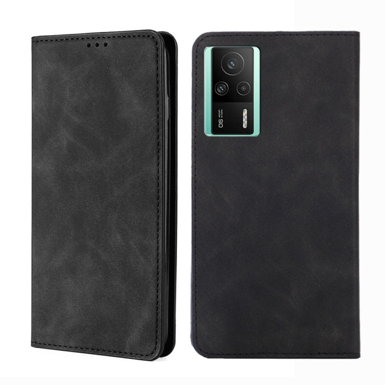 For Xiaomi Redmi K60E Skin Feel Magnetic Horizontal Flip Leather Phone Case